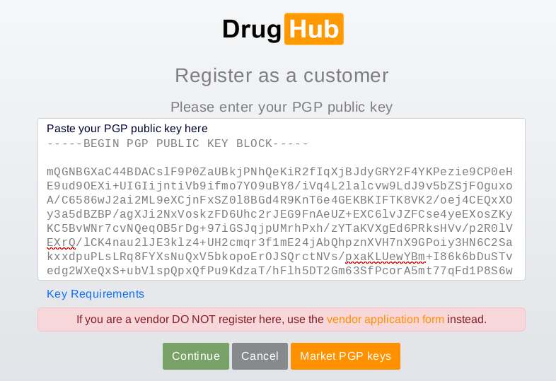 Drughub PGP Registration